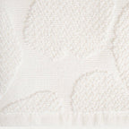 Serviette jacquard écru - Flores, 50 x 90 cm