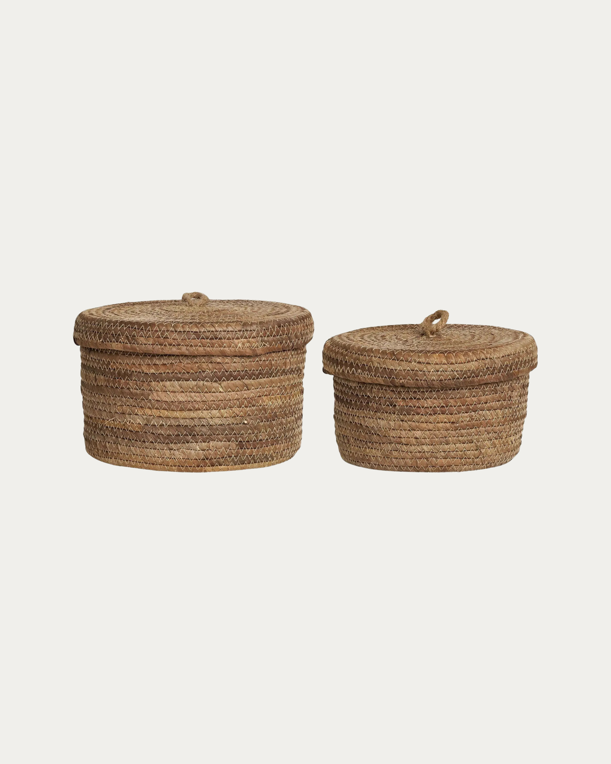 Paniers, feuille de bananier, naturel, lot de 2