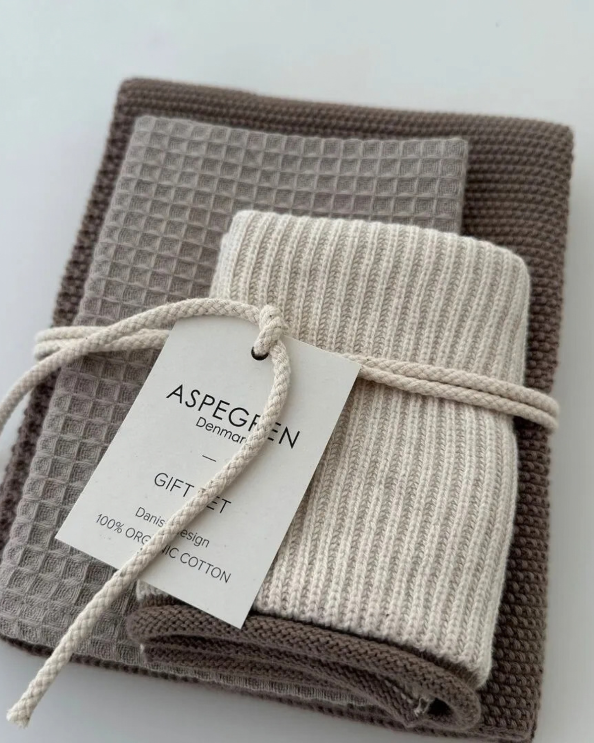 Coffret de torchons - Sucre brun