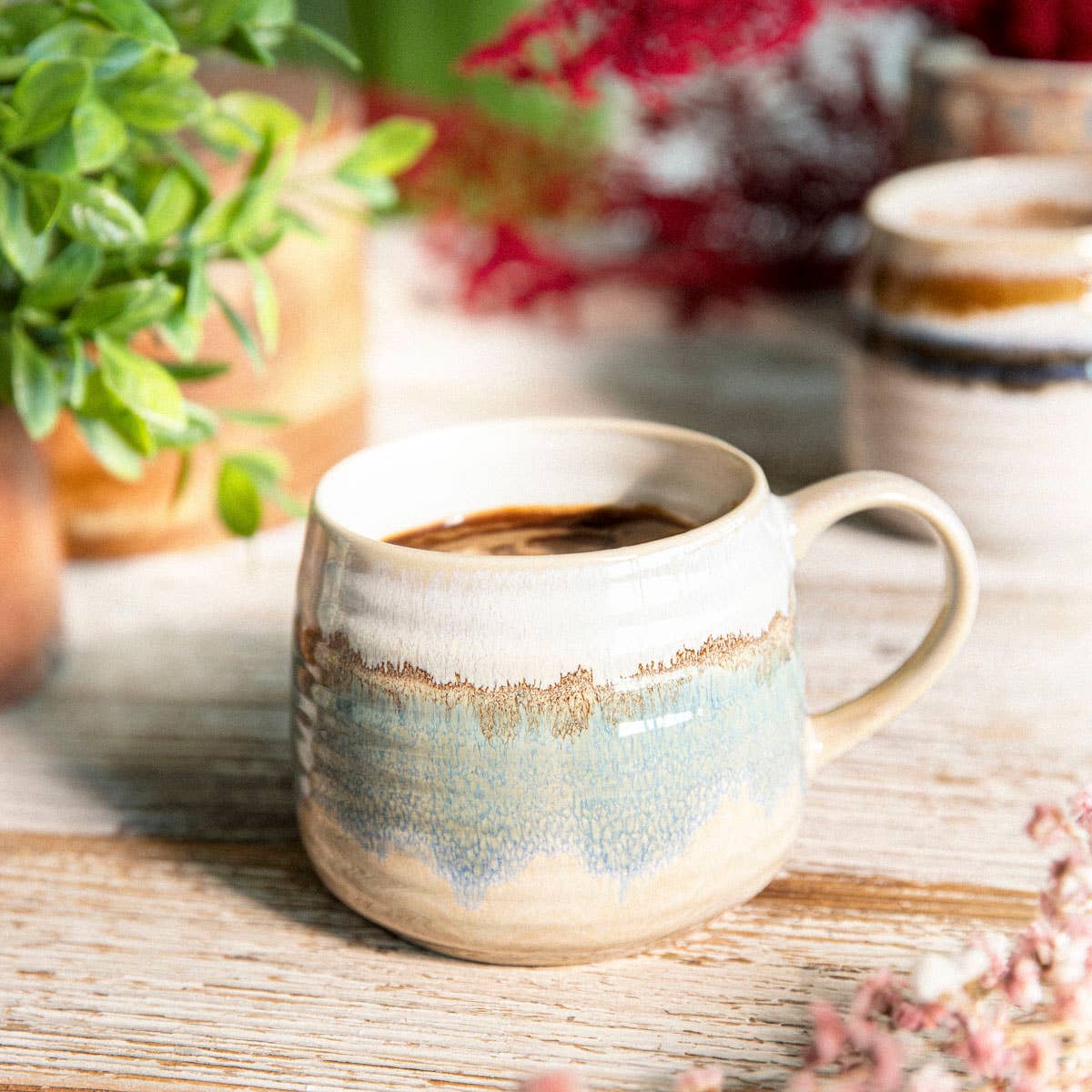 Tasse Sandy - Bleue et beige, 500 ml
