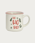 Tasse décor de Noël en grès - HO HO HO!, 330 ml