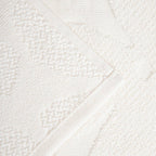 Serviette jacquard écru - Flores, 50 x 90 cm