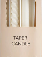 Bougies chandelles beige, 4 pièces