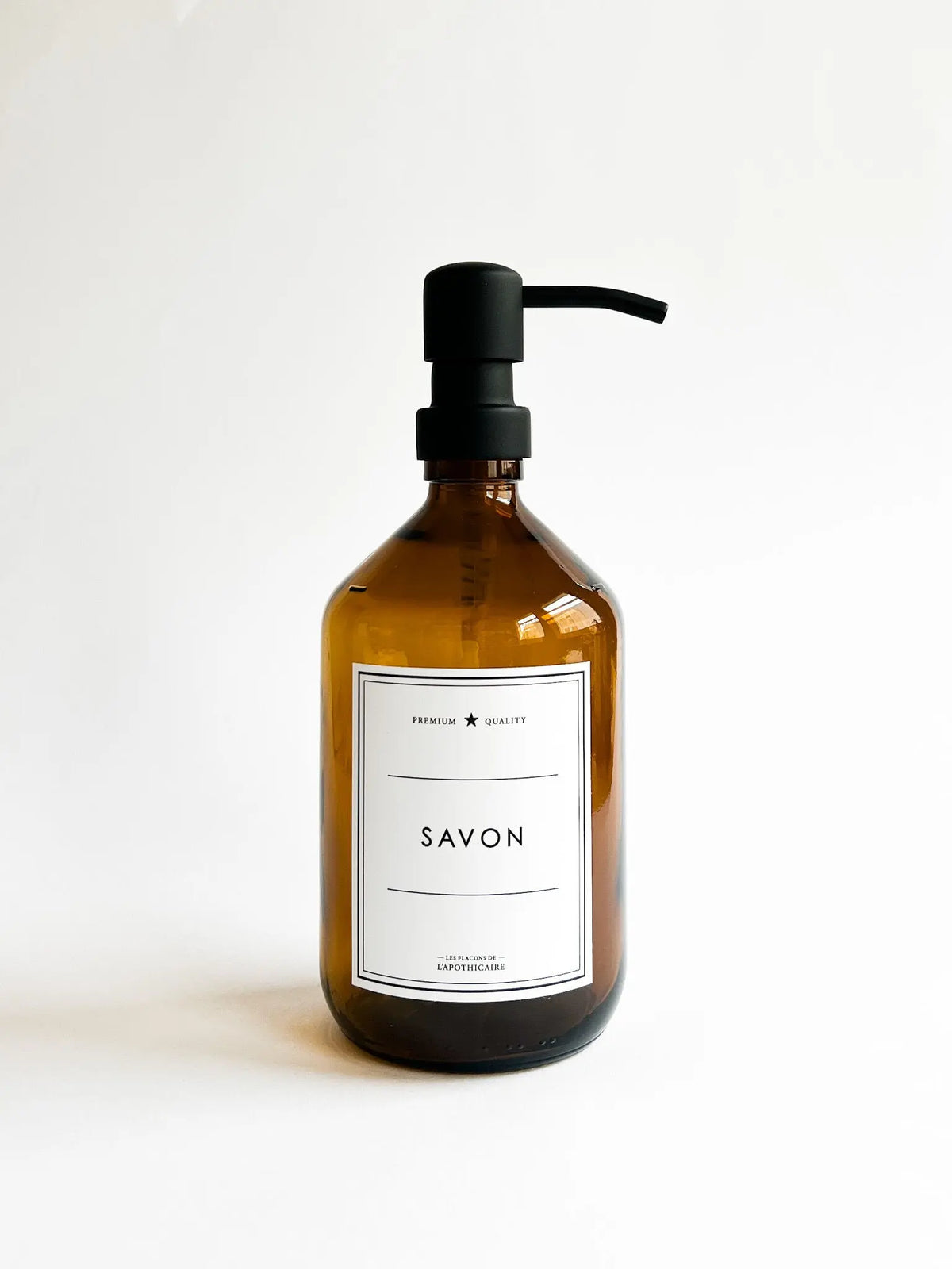 Flacon en savon ambre - 500 ml