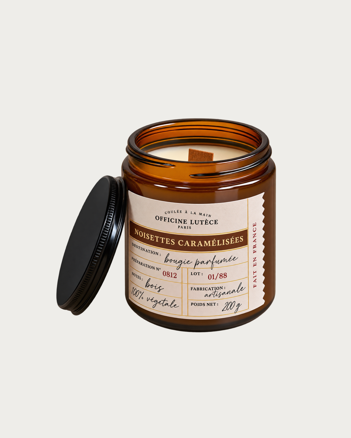 Bougie parfumée Noisettes caramélisées