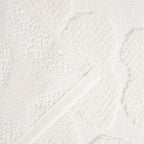 Serviette jacquard écru - Flores, 70 x 130 cm
