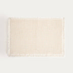Tapis de salle de bains gaufré Vaffel - Beige