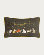 Coussin brodé - Joyeux Halloween