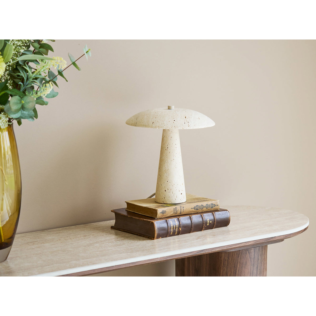 Lampe de table en travertin naturel - Consett