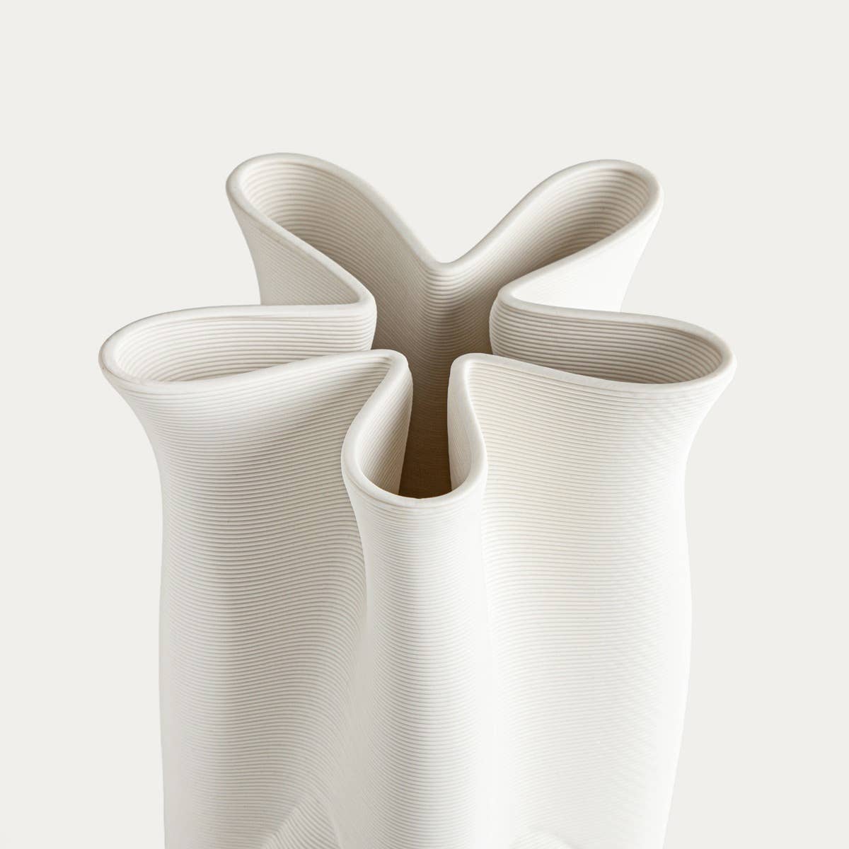 Vase en céramique Ligne - Blanc