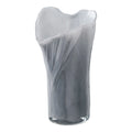 Vase en verre soufflé bouche - Gris/blanc