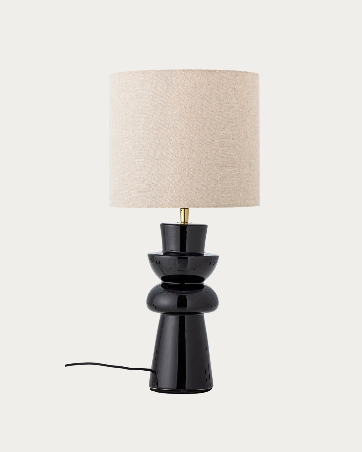 Lio Lampe de table, Noir, Grès