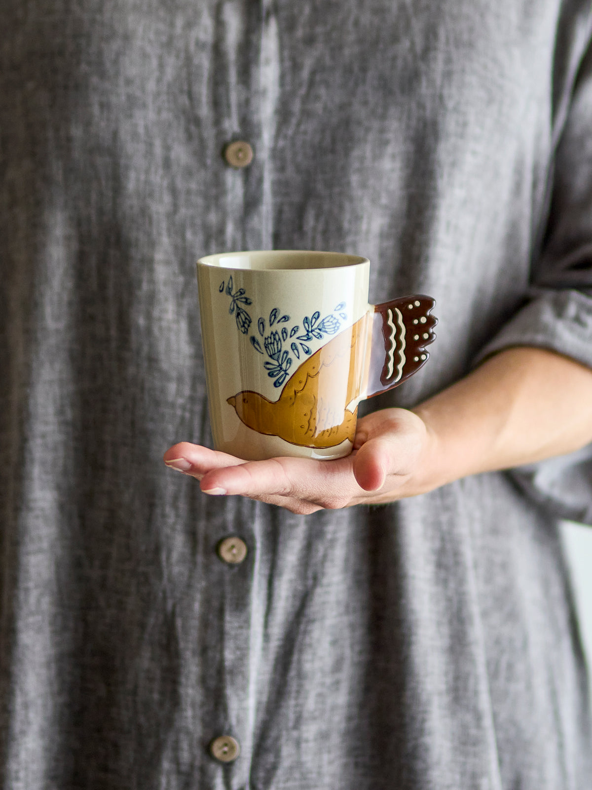 Hezha Tasse, Beige, Grès