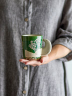 Hezha Tasse, Verte, Grès