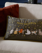 Coussin brodé - Joyeux Halloween