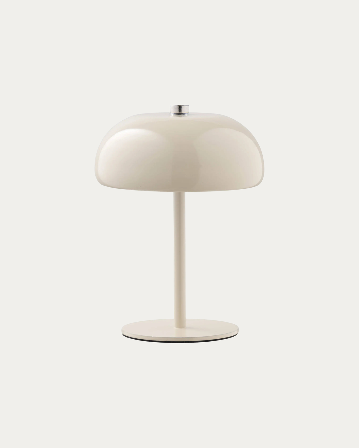Lampe de table rechargeable - Métal, beige