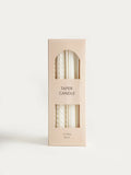 Bougies chandelles beige, 4 pièces