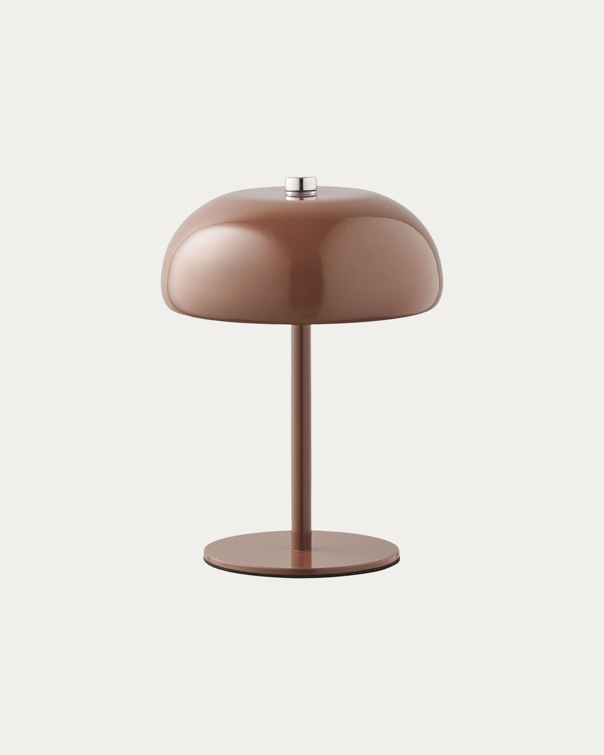 Lampe de table rechargeable - Métal, marron