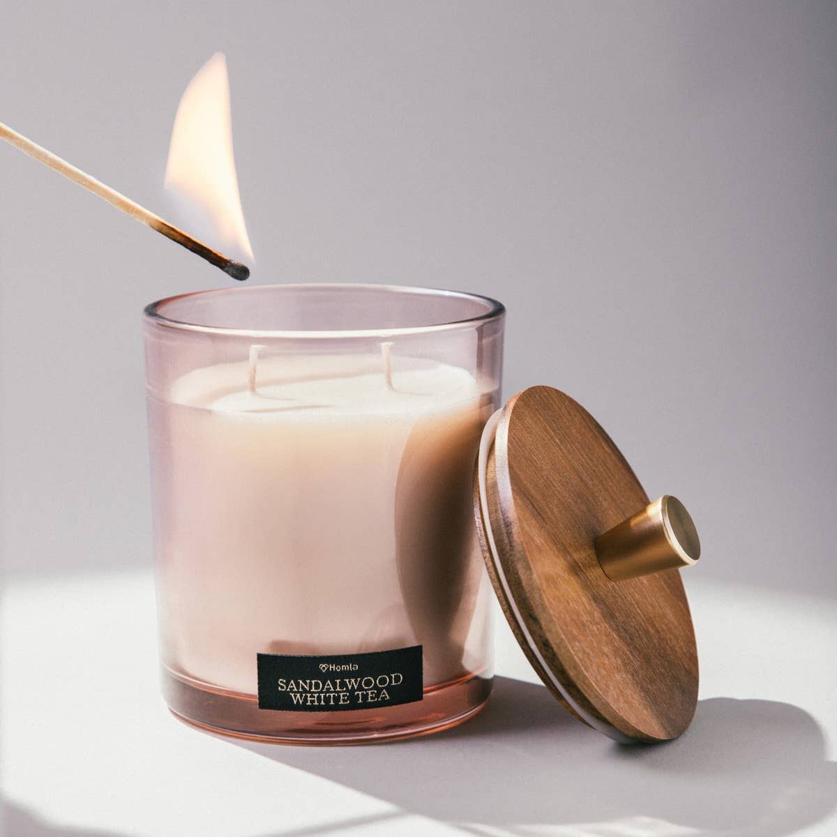 Bougie mélange boisé - Santal & Thé blanc, 380 g