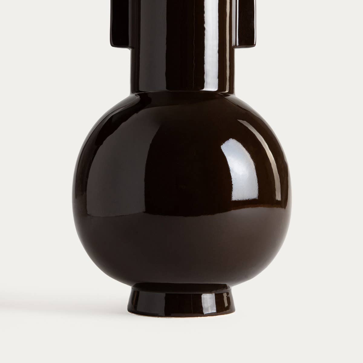 Vase en céramique Ophira - Brun