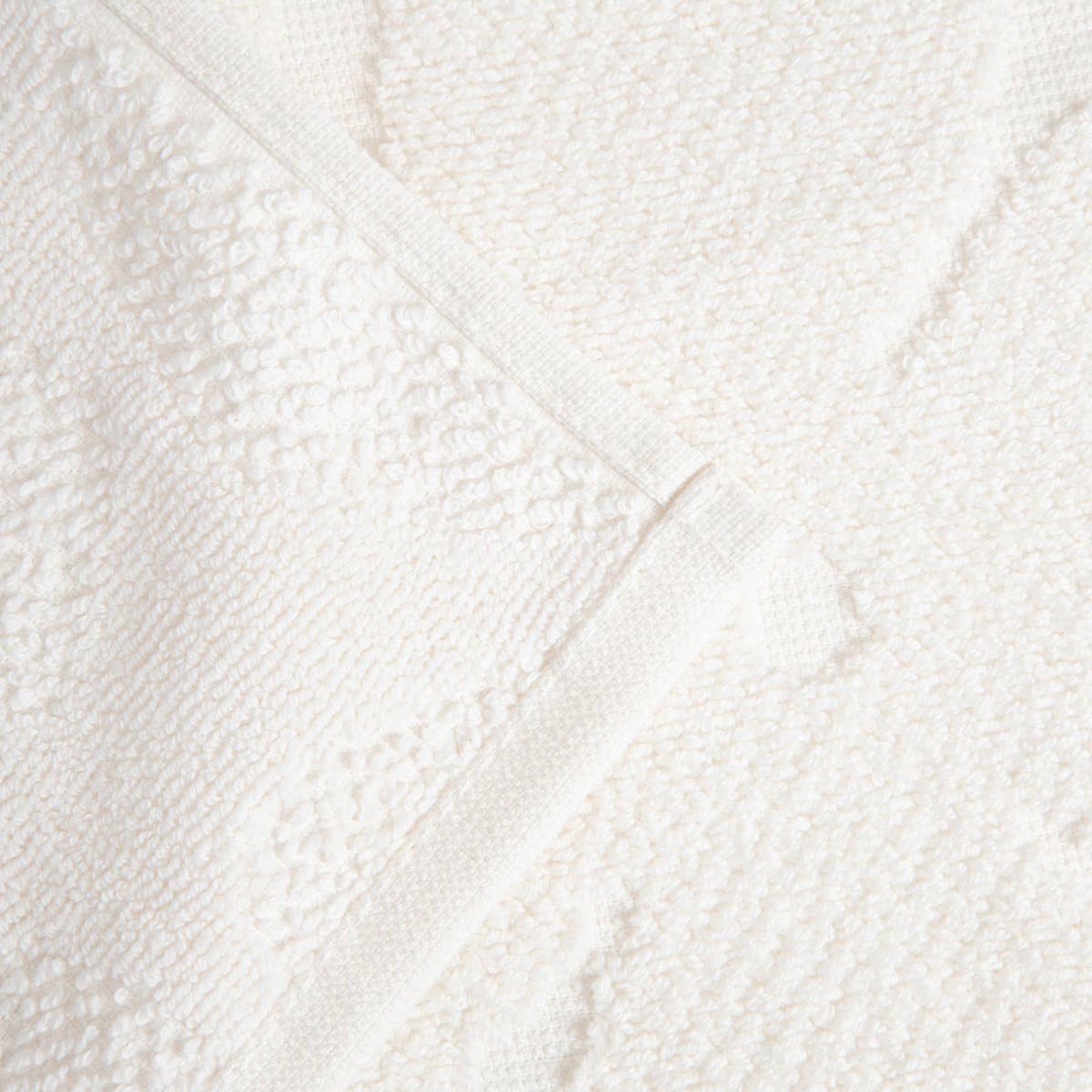 Serviette jacquard écru - Flores, 100 x 150 cm