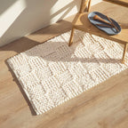 Tapis de bain écru - Tenu, 50 x 80 cm