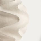 Vase ondulé en céramique Noire - Beige