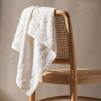 Serviette jacquard écru - Flores, 50 x 90 cm